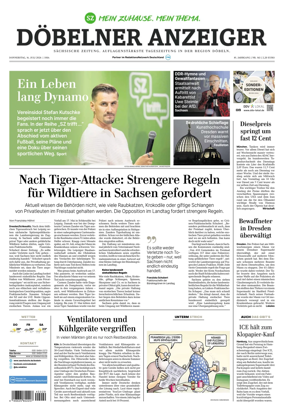 Cover of Sachsische Zeitung (Dobeln)