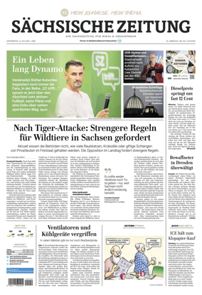 Cover of Sachsische Zeitung (Riesa & Grossenhain)