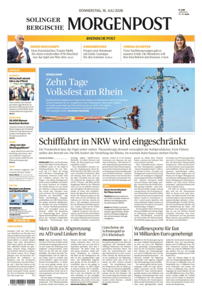 Cover of Solinger Bergische Morgenpost/Remscheid