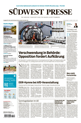 Cover of Sudwest Presse