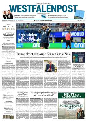 Cover of Westfalenpost (Olpe)