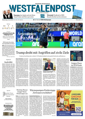 Cover of Westfalenpost (Siegen)