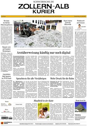 Cover of Zollern-Alb-Kurier (Balingen)