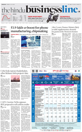 Cover of BusinessLine (Bangalore)