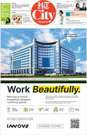 Cover of Hindustan Times (Gurgaon) - City