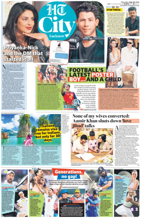 Cover of Hindustan Times (Lucknow) - Live