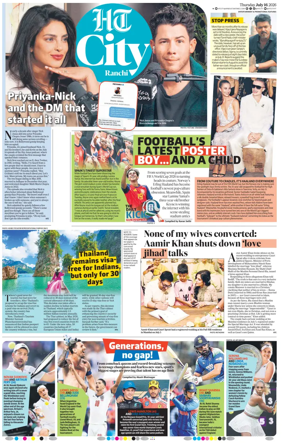 Cover of Hindustan Times (Ranchi) - Live