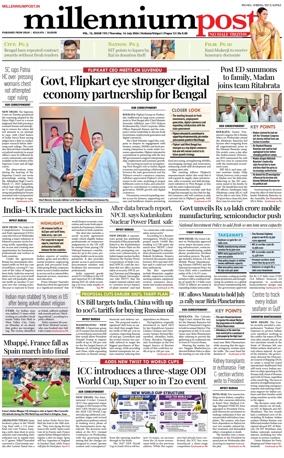 Cover of Millennium Post (Kolkata)
