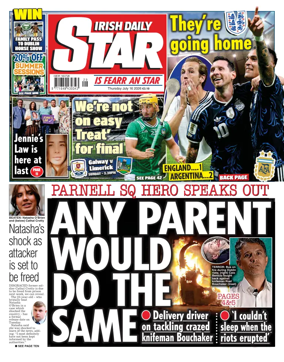 Cover of Irish Daily Star