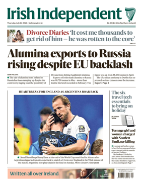 Cover of Irish Independent