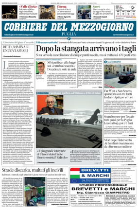 Cover of Corriere del Mezzogiorno (Puglia)