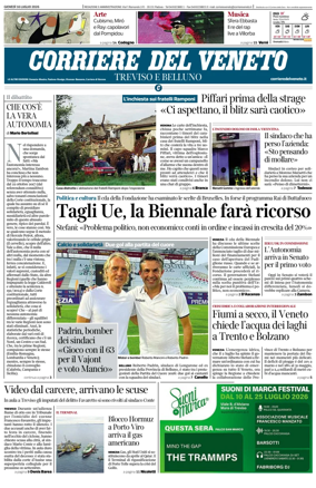 Cover of Corriere del Veneto (Treviso e Belluno)