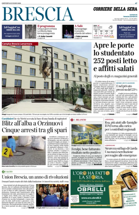 Cover of Corriere della Sera (Brescia)