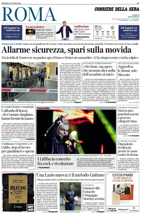 Cover of Corriere della Sera (Roma)