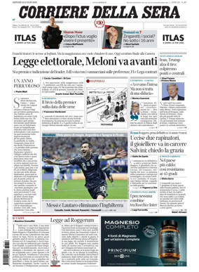 Cover of Corriere della Sera