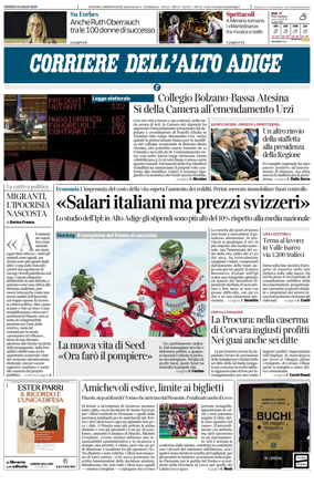 Cover of Corriere dell'Alto Adige