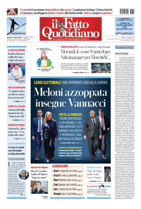 Cover of Il Fatto Quotidiano