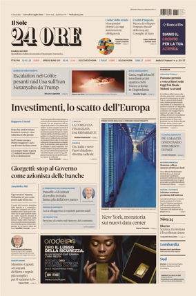 Cover of Il Sole 24 Ore