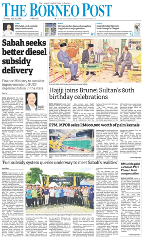 Cover of The Borneo Post (Sabah)