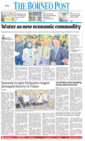 Cover of The Borneo Post (Sarawak)