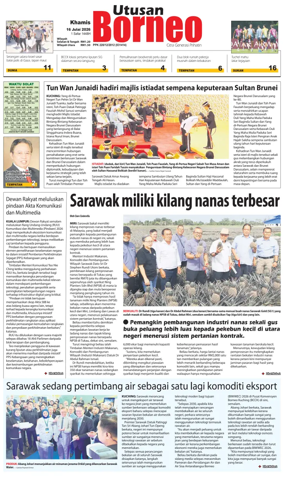 Cover of Utusan Borneo (Sarawak)