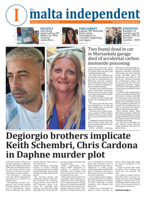 Cover of Malta Independent
