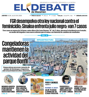 Cover of El Debate de Mazatlan