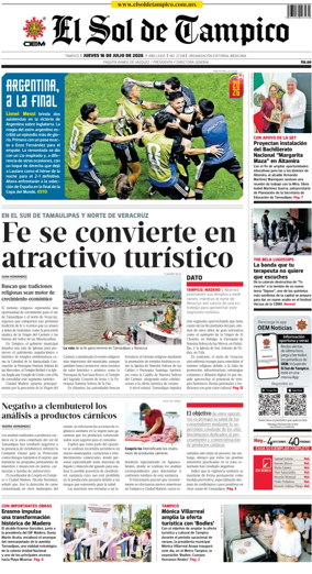 Cover of El Sol de Tampico