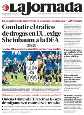 Cover of La Jornada