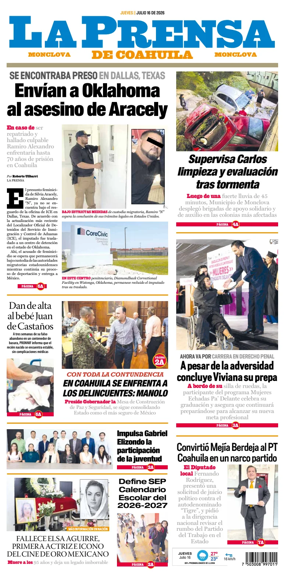 Cover of La Prensa de Coahuila