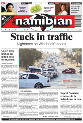 Cover of The Namibian