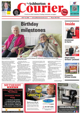 Cover of Ashburton Courier