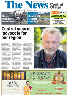 Cover of Central Otago News