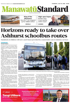 Cover of Manawatu Standard
