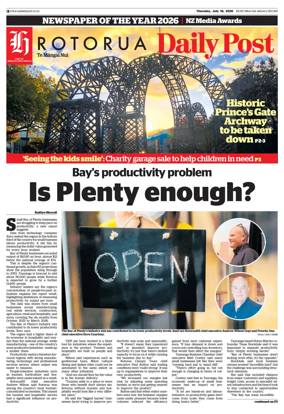 Cover of Rotorua Daily Post