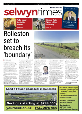 Cover of Selwyn Times