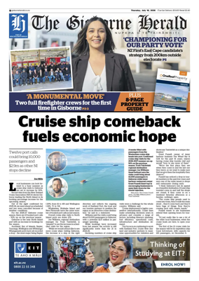 Cover of The Gisborne Herald