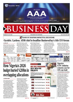 Cover of Business Day (Nigeria)