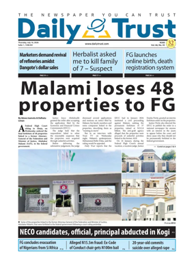 Cover of Daily Trust