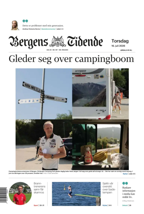 Cover of Bergens Tidende