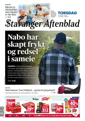 Cover of Stavanger Aftenblad