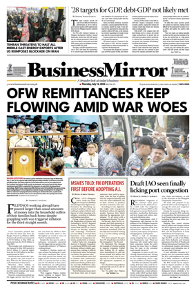Cover of BusinessMirror