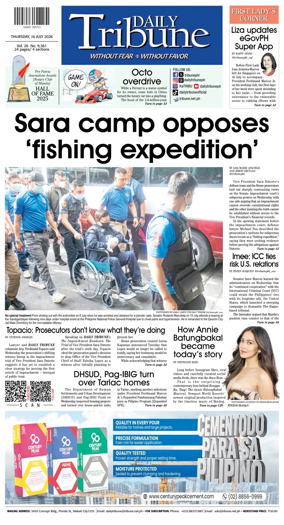 Cover of Daily Tribune (Philippines)