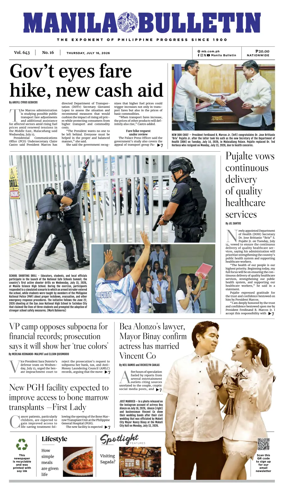 Cover of Manila Bulletin