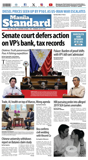 Cover of Manila Standard