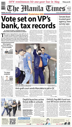 Cover of The Manila Times