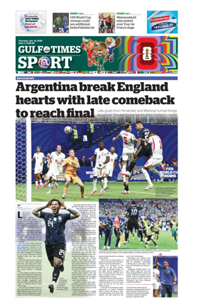 Cover of Gulf Times Sport