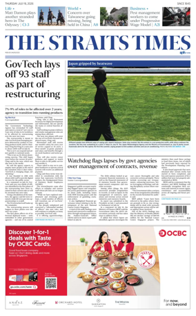 Cover of The Straits Times