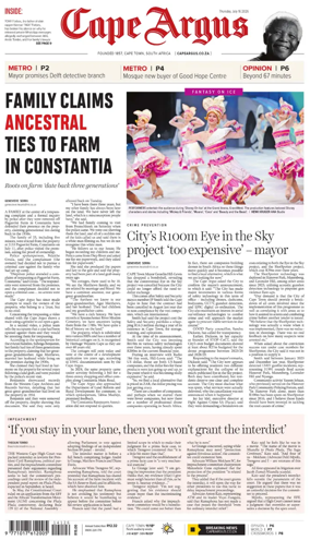 Cover of Cape Argus (PM Edition)