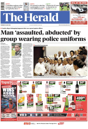 Cover of The Herald (South Africa)